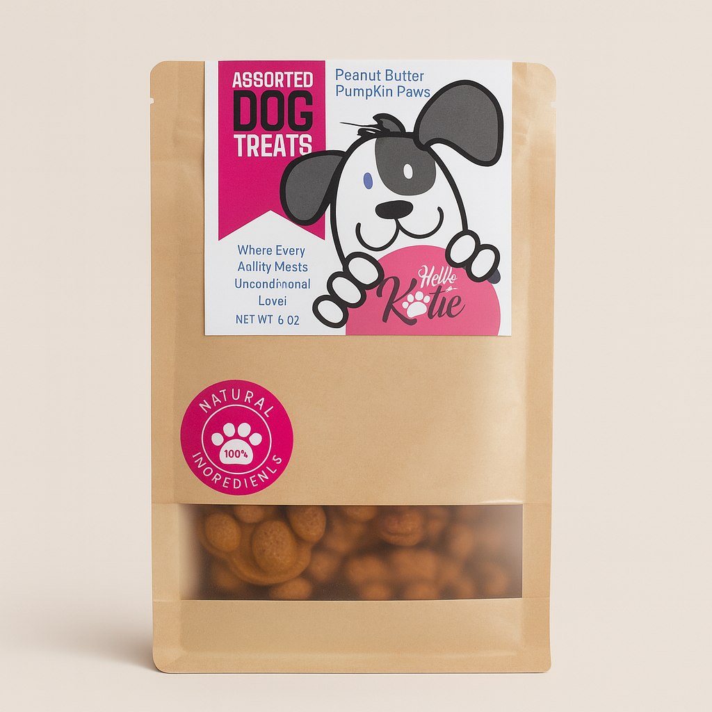 Peanut Butter & Pumpkin Paw Treats